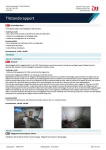 Fotografier av innvendige dører og et våtrom i kjelleren.