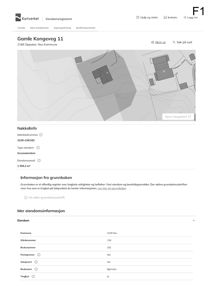 Kart fra Kartverket som viser eiendomsgrunn og nabolag.