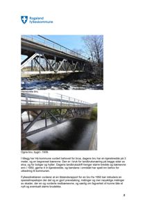 Fotografier av to bruer (Heresvela bru og Ogna bru) med tilhørende tekstbeskrivelse.