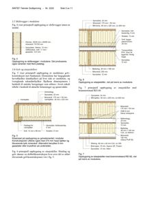 Teknisk detaljtegning som viser oppbyggingen av ulike typer skillevegger, golvet og etasjeskiller i en modulbygning, med spesifikke mål og materialer.