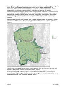 Et kart som viser avrenningsgraden i et område, med fargekoding for lav, medium og høy avrenning.