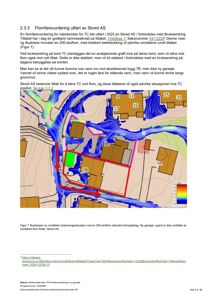 Illustrasjon av modellert strømningsituasjon (flomkart) med bygningsplassering og vannveier