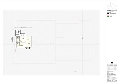 Etasjeplan som viser romfordeling og dimensjoner for en eksisterende bygning.
