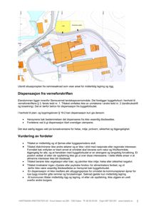 Utsnitt av situasjonsplan som viser areal for midlertidig lagring og rigg.