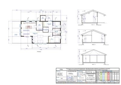Etasjeplan (plantegning) med romfordeling, mål og fasadeopprikk