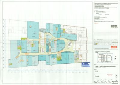 Etasjeplan (2. etasje) som viser romfordeling, funksjoner og arealoppdelinger i en bygning.