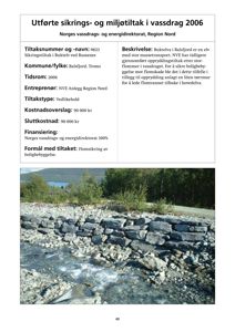 Fotografi av en steinmur (tørrmur) langs et vassdrag, som er en del av utførte sikrings- og miljøtiltak.