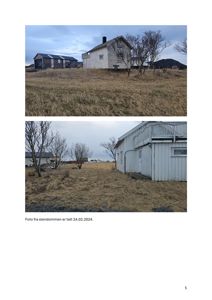 Fotografier av eiendom med to bygninger på en tomme.