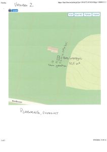 Kart fra kart.finn.no som viser tomtens beliggenhet, nabolag (Blomåsvaien) og en oversikt over eksisterende bygninger (bodd/vedskjul) og gartneri.