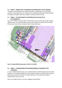 Situasjonsplan (WSP) som viser tomt, bygninger, grøntområder og vannledningsnett (VA) med fallhøyder.