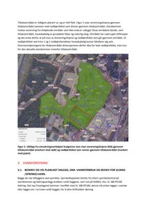 Et utklipp fra et kart eller satellittbilde som viser et geografisk område med overlagte data om avrenning (blå linjer) og nedbør (grønt område).