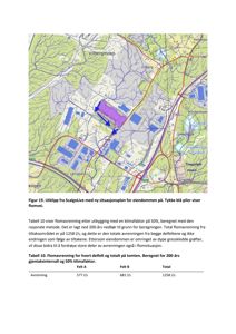 Kartutsnitt (situasjonsplan) som viser eiendommen med overlagte vannløp og flomveier.