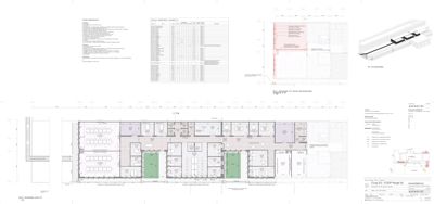 Etasjeplan (1. etasje) for Coop Norge SA, som viser romfordeling, vegger og innvendige dimensjoner.