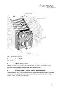 3D-visualisering (rendering) av en takvindu- og rømningsstige-løsning på en bygning.