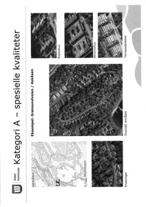 Et sammensatt bilde som viser ulike typer kart og oversiktsbilder av et boligområde, inkludert en situasjonsplan med navn på steder (Nesøya, Holmen) og flyfoto.