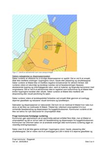 Situasjonsplan (utsnitt) som viser eiendommen med bygninger, vann og terrengforhold.