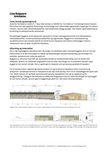 Fasadetegning (oppriis) som viser bygningens utseende fra sør, inkludert detaljer om takform, fasadematerialer og fargepalett.