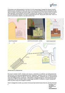 Dokumentet inneholder flere kartutsnitt (gardskart, kommunekart, situasjonskart) og en situasjonskart for et utslippssøknad, samt tekst om eiendomsforhold og planlegging.
