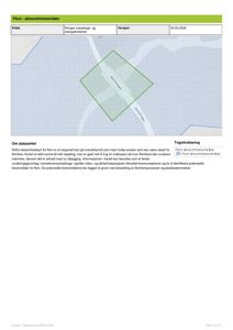 Et kart over et flom-aksomhetsområde fra Norges vassdrags- og energidirektoratet.