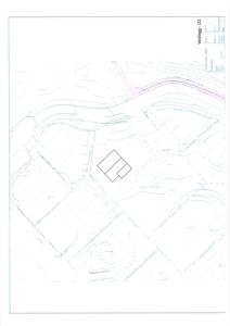 Situasjonsplan som viser bygningens plassering i forhold til nabolag, veier og terrengforhold.