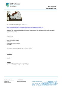 Fotografi av et hvitt hus med rødt tak og hvit hekk.