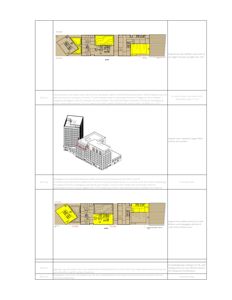 Bildet viser et etasjeplan (floor plan) med romfordeling og fargekoding for ulike funksjoner.