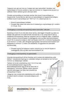 En teknisk tegning som viser en prinsippskisse for hvordan man kan forebygge utvendig brannsprening via gesims/takfot ved å montere tett underkleining og brannskille.