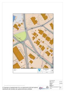 Situasjonsplan som viser eiendomsforhold, vegnett, grunneiergrenser og eiendomsnummer for Øvre Eider kommune.