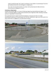 To foton som viser et område med en rundkjøring, en bygning (prismast/automatstasjon) og omgivelser.