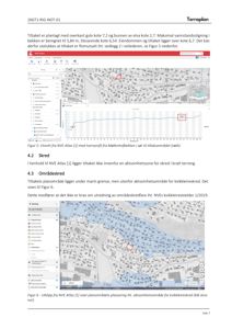 Kartutsnitt fra NVE Atlas som viser planområde og skredområder.