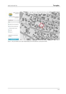 Bildet viser et kart fra NADAG (Nasjonal Geodata) som illustrerer et planområde med en markert bygning. Det er også inkludert en skjermutsnitt av et verktøy for grunnundersøkelser.