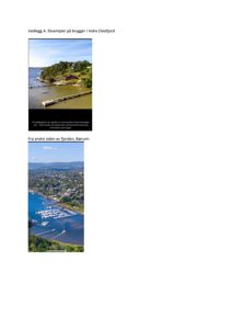 To foton som viser eksempler på brygger i Indre Oslofjord og Bærum.