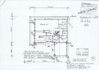 Etasjeplan (1. etasje) med romfordeling, mål og arealoppsummering.