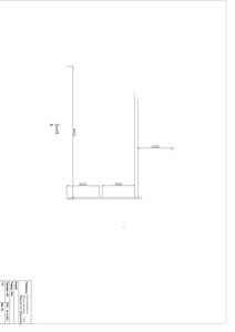 En snittegning (merket 'Snitt A') som viser høyder og dimensjoner for en del av en bygning.