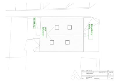Etasjeplan (Plan 4. Etasje) som viser romfordeling, vindu og balkong.