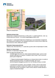 Et sammensatt bilde som viser en situasjonsplan (venstre) og en 3D-illustrasjon av et hus (høyre), med teksten 'Utklipp fra situasjonskart' og 'Illustrasjon av bebyggelse'.