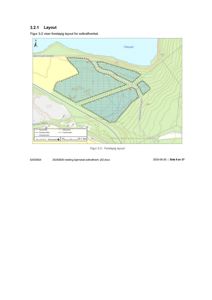 Situasjonsplan som viser tomtens beliggenhet, topografi og planlagt plassering av solkraftverk.