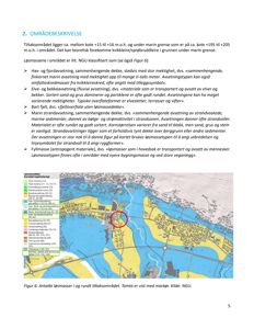 Kart over et område med fargekodet informasjon om løsmasser (geologi) og en markert tomt.