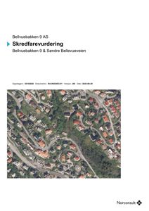 Flyfoto eller satellittbilde av et boligområde med veier og hus.