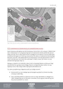 Kart som viser resultatet av miljøundersøkelser med forurensete fyllmasser, inkludert tegnforklaring og høyetaksingsnivå.