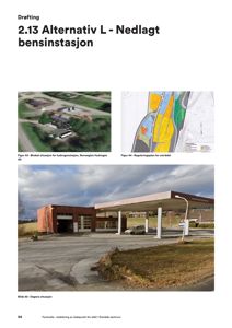 Fotografi av en nedlagt bensinstasjon (Bilde 30 - Dagens situasjon).