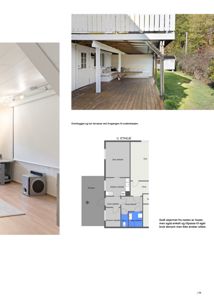 Etasjeplan for 'U. ETASJE' som viser romfordeling og utleiedeler.