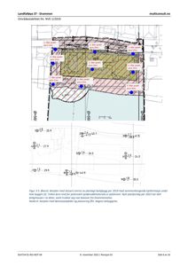 Situasjonsplan som viser tomtens omriss, nabobebyggelse, og sprøyteområder for boligsprøyting.