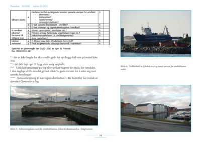 Fotografier av en havn med skip og båthammer, inkludert tekster om vedlikehold og allmeningskai.