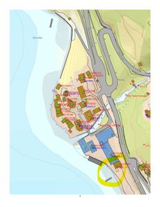 Situasjonsplan som viser tomtens beliggenhet i forhold til Smivika, vei (Dyrkornstua) og nabolag.