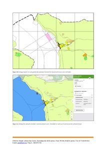 Bildet viser to kartutsnitt (Figur 10 og Figur 11) hentet fra kommunale nettider. Kartene viser arealbruksplaner, vannarealer og kommunegrenser for et område i Fjord kommune.