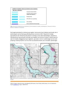 Kart som viser et utdrag fra en interkommunal sjøplan, med fargekodet arealkategorier for akvakultur og vannressurser.