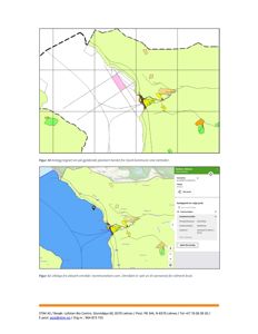 Bildet viser to kartutsnitt (Figur 10 og Figur 11) som illustrerer tomtens beliggenhet i forhold til vann og kommunegrenser.