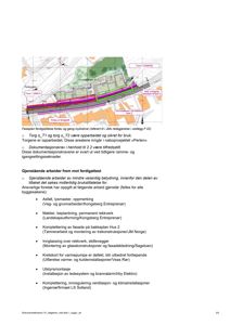 Situasjonsplan som viser fasadefaseplanlegging, gang/sykkelveier og beplantning.