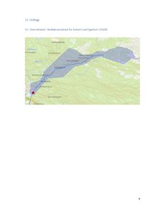 Oversiktskart som viser nedbørsareal for kulvert ved Egedom 150/85, med topografiske linjer og plassering av kulverten.